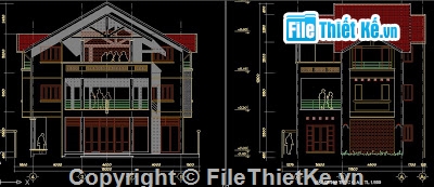 File thiết kế,Thiết kế biệt thự,biệt thự mini,biệt thự phố,nhà 3 tầng